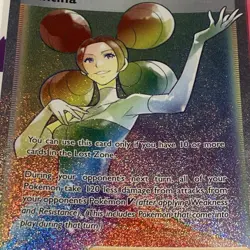 Fantina Rainbow Rare Lost Origin Secret Hyper Pokemon Card 206/196 - Image 2