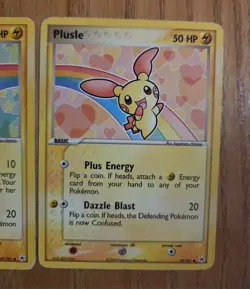 Pokemon Minun 67/101 and Plusle 69/101 Hidden Legends Regular Cards Pair Rainbow - Image 4