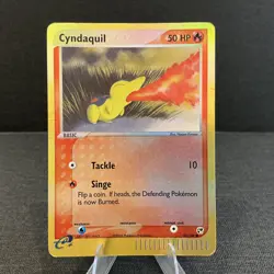 Cyndaquil 59/100 Reverse Holo EX Sandstorm Vintage E Series Pokemon Card - Image 1