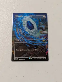 MTG Sapphire Medallion (Borderless) Modern Horizons 3 NM - Image 1