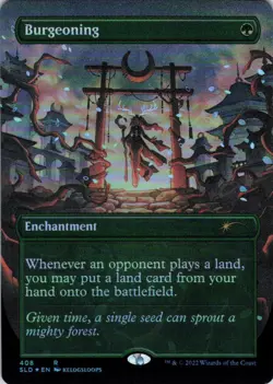 MTG Burgeoning (Borderless) (408) | NM Foil | Secret Lair Kelogsloops {SLD} - Image 2