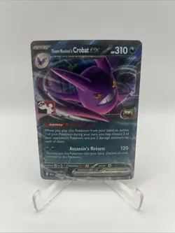 122/182 Team Rocket's Crobat ex Pokemon TCG Prize Pack Series 8 Stamped Destined - Image 1