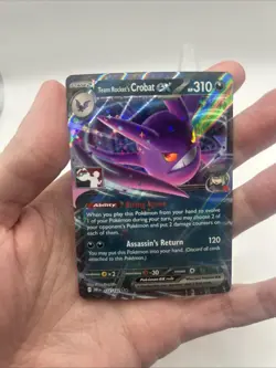 122/182 Team Rocket's Crobat ex Pokemon TCG Prize Pack Series 8 Stamped Destined - Image 3
