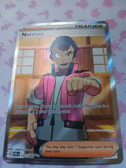 Norman 237/182 Pokemon TCG Paradox Rift Holo Ultra Rare Full Art NM - Image 1