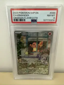 Charmander 044 - 2023 OBSIDIAN FLAMES / PSA 8 - GRADE CARD - Image 1