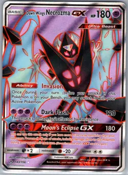 Dawn Wings Necrozma GX (Full Art) 143/156 SM - Ultra Prism - Pokemon Card - NM - Image 1