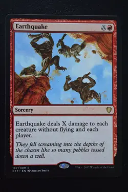 Magic The Gathering MTG EARTHQUAKE Commander 2017 LP Lightly Played - Image 1