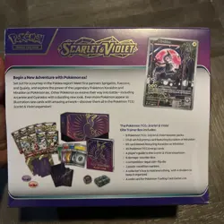 Pokemon Scarlet and Violet Elite Trainer Box Miraidon ETB Sealed [See Pics] - Image 2