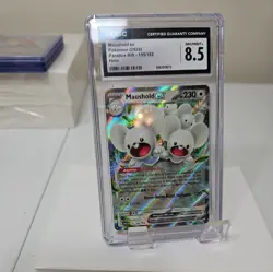 Maushold ex Pokemon Card - Paradox Rift - 155/182 - CGC 8.5 - Image 2