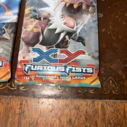 XY Furious Fists Pokemon Booster Pack Art Work Set 4 Factory Sealed Packs 820650118982 - Image 4