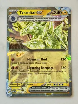 Pokemon Obsidian Flames Double Rare Holo Tyranitar ex 066/197 - NM/Mint - Image 1