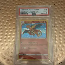 2022 POKEMON SWSH BLACK STAR PROMO #075 SPECIAL DELIVERY CHARIZARD-HOLO PSA 9 - Image 1