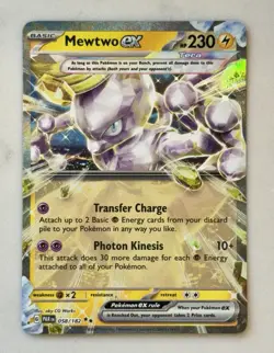 Mewtwo ex 058/182 Pokemon Paradox Rift Double Rare - NM/Mint - Image 1