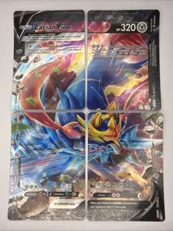 Zacian V Union Holo - Set of 4 SWSH163 - SWSH166 Pokemon Black Star Promo - Image 1