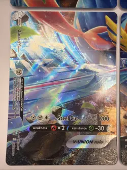 Zacian V Union Holo - Set of 4 SWSH163 - SWSH166 Pokemon Black Star Promo - Image 4