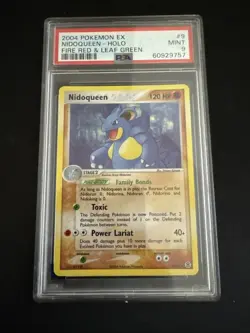 Pokemon Card Nidoqueen EX Fire Red & Leaf Green Holo Rare #9 PSA 9 Mint - Image 1