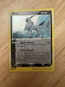 Pokemon Absol 96/95 SWIRL ex Team Magma & Team Aqua Holo Secret Rare MP - Image 1