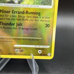 Pachirisu 35/130 Diamond and Pearl REVERSE HOLO Pokemon TCG Card LP Condition - Image 5