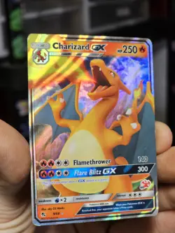 Pokemon TCG - Charizard GX - 9/68 - Holo - Battle Academy Stamped 60 Damaged - Image 1