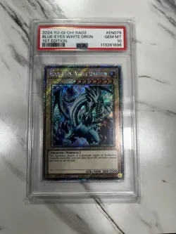 Yu-Gi-Oh Blue Eyes White Dragon RA03-EN079 PSA 10 - Image 2