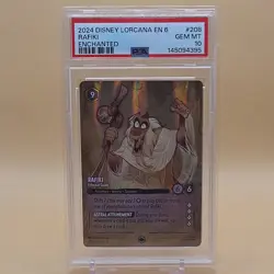 Disney Lorcana Rafiki Ethereal Guide 208/204 Azurite Sea Enchanted Holo PSA 10 - Image 1