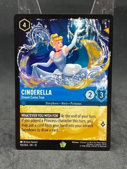 Disney Lorcana Cinderella Dreams Come True Legendary Non Foil - Image 1