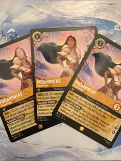 Lorcana TCG Pocahontas Peacekeeper Winterspell Legendary ***SET OF THREE(3)*** - Image 2