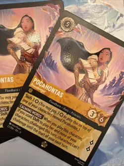 Lorcana TCG Pocahontas Peacekeeper Winterspell Legendary ***SET OF THREE(3)*** - Image 3