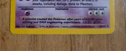 MEWTWO 10/102 Base Set HOLO rare Unlimited Pokemon TCG card - Image 2