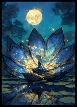MTG Card Sleeves - Lorwyn Lotus - Ultra Clear Front & Matte Finish Back, 100 Cou - Image 1
