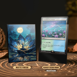 MTG Card Sleeves - Lorwyn Lotus - Ultra Clear Front & Matte Finish Back, 100 Cou - Image 3