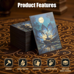 MTG Card Sleeves - Lorwyn Lotus - Ultra Clear Front & Matte Finish Back, 100 Cou - Image 5