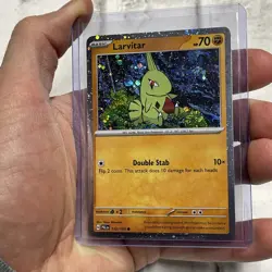 Larvitar - (Cosmo Foil) 110/193 NM/MT Pokemon Card TCG Pokemon Nintendo Common - Image 2