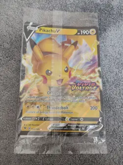 Pokemon TCG Pikachu V Sword & Shield Vivid Voltage Jumbo Oversized Card - NEW - Image 1