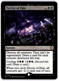 Decree of Pain NM BLC Commander: Bloomburrow MTG - Image 1