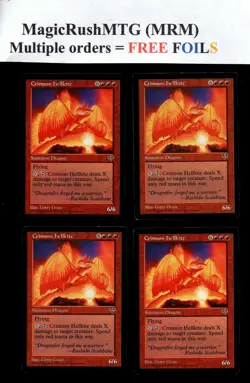 *MRM* ENGLISH 4x Escouflenfer Pourpre - Crimson Hellkite MTG MIR - Image 1