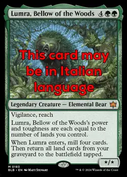 MTG LUMRA, BELLOW OF THE WOODS EXC - LUMRA, RUGGITO DELLA FORESTA 183 - BLB - Image 1