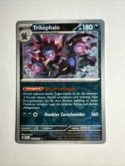 1x Paldea Evolved Pokemon Trikephalo Reverse Holo Deutsch NM/M Pokemon - Image 1