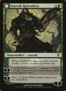 RUSH FR/VF Garruk l'Implacable - Garruk the Relentless MTG magic ISD - Image 1