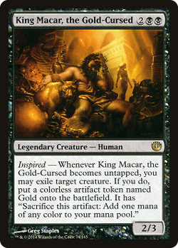 Magic MTG - King Macar, the Gold-Cursed - Incursion dans Nyx - MINT/NMINT - EN - Image 1