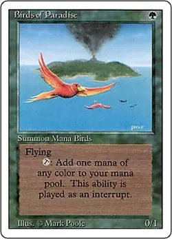 Magic MTG - Oiseaux de paradis - Revised - 3eme Edition - PLAYED - FR - Image 1