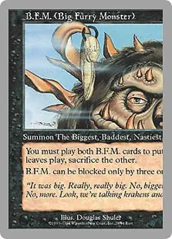 Magic MTG - B.F.M. (Big Furry Monster) - Unglued - MINT/NMINT - EN - Image 1