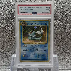 Pokemon PSA 9 Vaporeon Japanese Jungle Holo Rare - Image 1