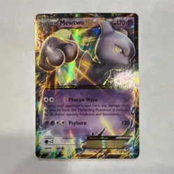 Pokemon TCG Mewtwo EX XY183 Promo Holo Basic 170HP 120 Attack Psychic - Image 1