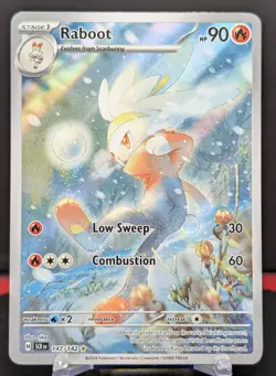 Pokemon Raboot #147/142 English Stellar Crown Illustration Rare - Image 1