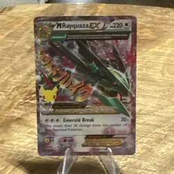 Pokemon TCG M Rayquaza EX Celebrations Classic Collection Holo Ultra Card 76/108 - Image 1