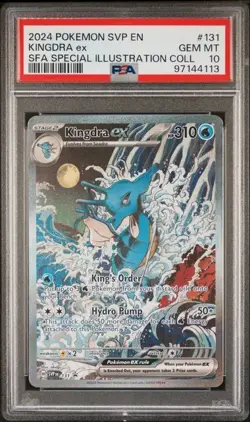2024 Pokemon SVP EN SFA Special Illustrastion Rare #131 Kingdra ex PSA 10 - Image 1