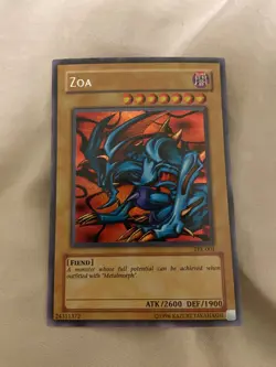 Yugioh Zoa TFK-001 Prismatic Secret Rare LP - Image 1