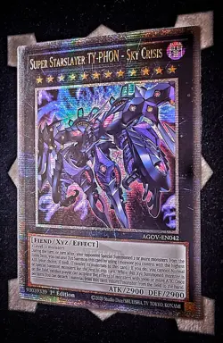 Super Starslayer TY-PHON - Sky Crisis AGOV-EN042 Quarter Century Rare Yugioh - Image 1