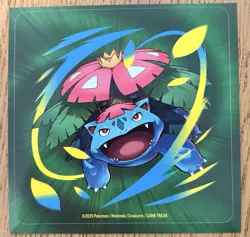 Pokemon TCG Mega Venusaur ex #013 Black Star Jumbo Card, Promo Card, And Sticker - Image 3